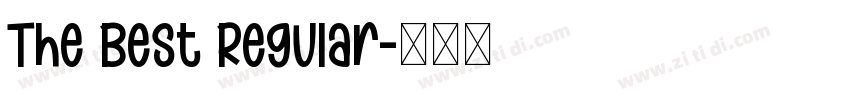 The Best Regular字体转换